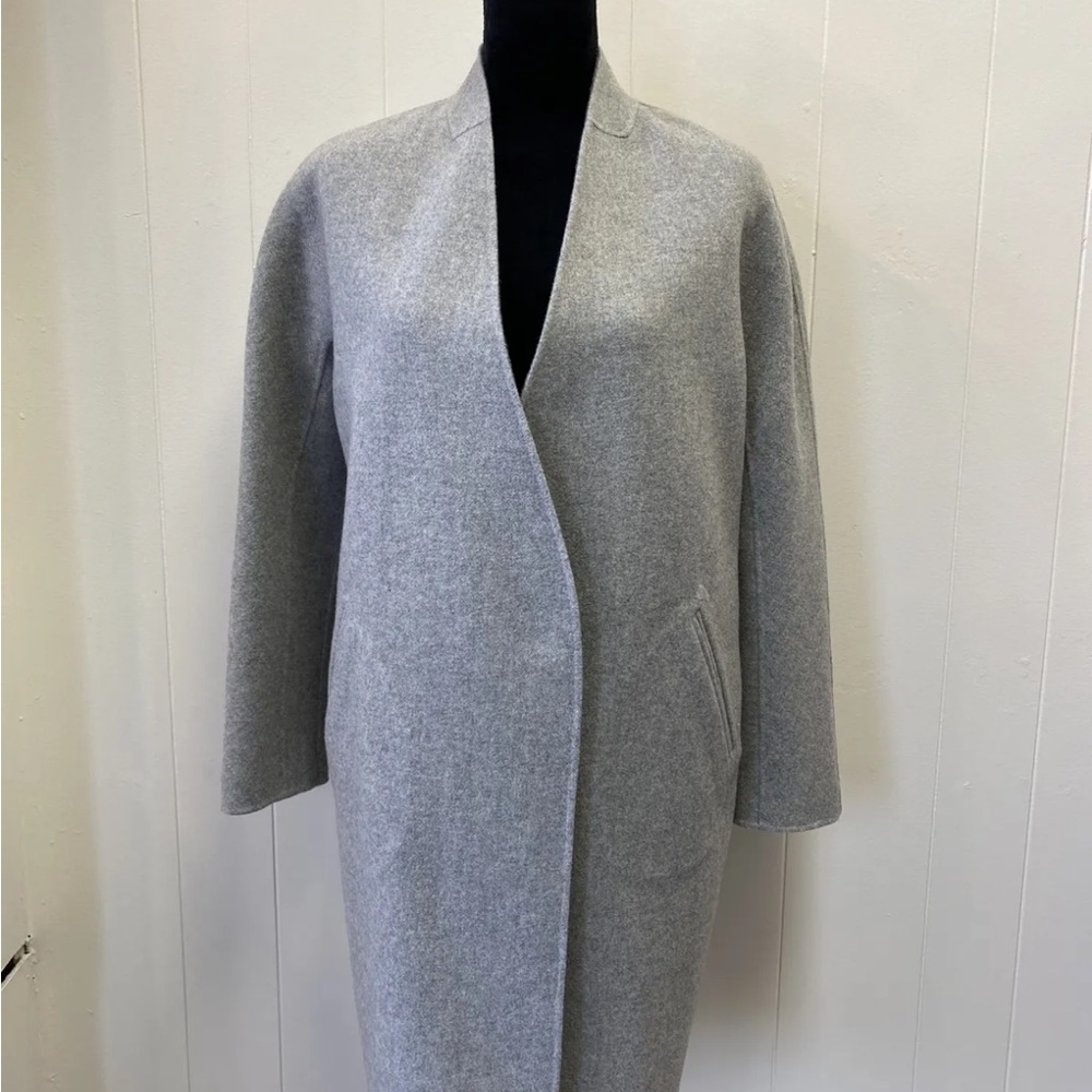 Rag and bone 100% wool reversible coat jacket grey gray 0